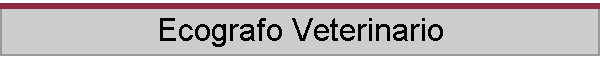 Ecografo Veterinario